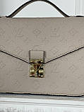 Сумка жіноча Луї Вітон через плече Louis Vuitton Medium Pochette кремовий, фото 4
