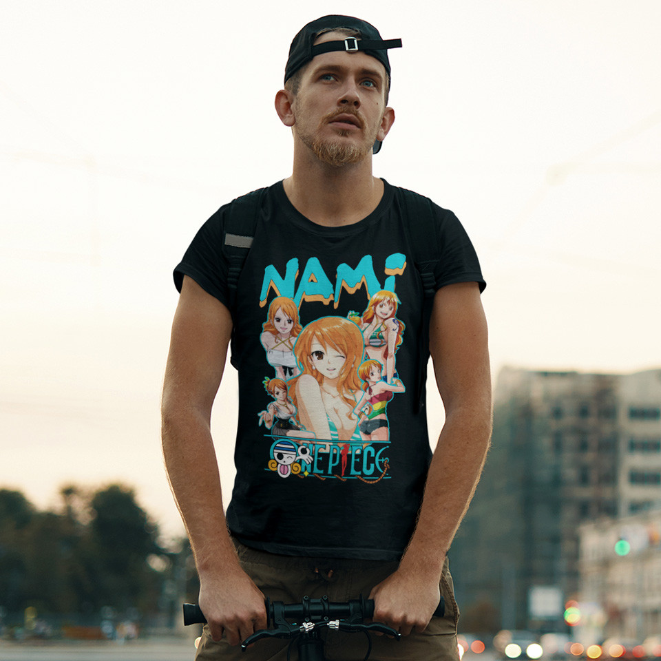 Футболка унісекс One Piece (Nami) XS чорний, фото 1