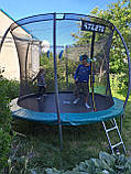 Батут дитячий з сіткою, Батут 312см, Дитячий батут на пружинах, Батут для спорту, Батут круглий для дітей, фото 8