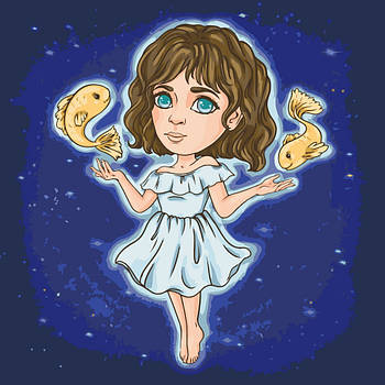 Картина за номерами знаки зодіаку Риби 40х40 см Art Craft (10099-AC)