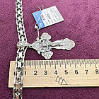 Чоловічий комплект православний хрест 10 г з ланцюжком подвійний якір 925 проба, фото 7