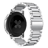 Ремінець металевий для годинника 20 мм Rolex Bead design сріблястий, фото 4