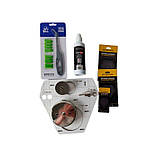 Набір плиточника №2 шаблон для свердління отворів під інсталяцію + Алмазні коронки VICTORYTOOL 20мм, 60мм,, фото 2