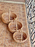 Набір корзин з натуральної лози. Арт:1043, фото 6