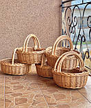 Набір корзин з натуральної лози. Арт:1043, фото 2