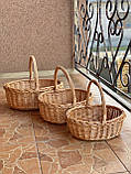 Набір корзин з натуральної лози. Арт:1043, фото 4