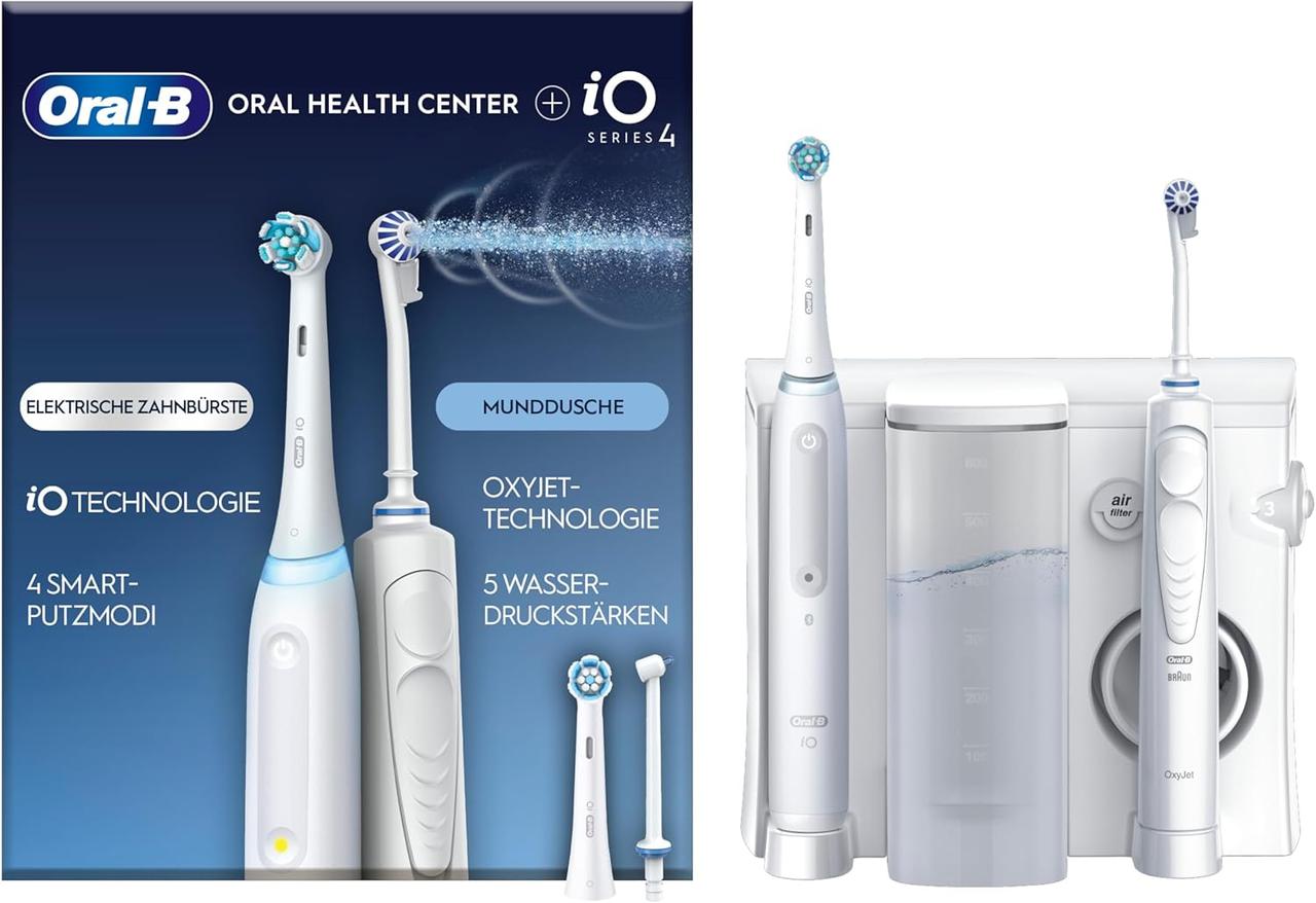 Oral-B Center OxyJet Cleaning System + Oral-B iO4 Зубний центр