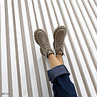 Шкіряні жіночі демісезонні черевики бежевого кольору, фото 7