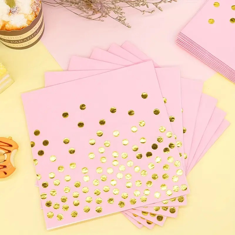 Серветки "Рожева Золотий горiх". В упак: 20шт.