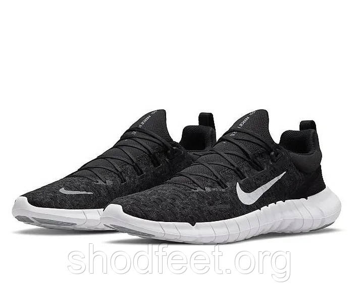 Чоловічі кросівки Nike Free 5.0 Next Nature Black White, фото 1