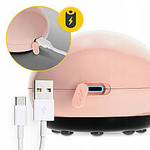 Масажна вакуумна банка 4FIZJO акумуляторна з ІЧ-прогріванням 4FJ0518 Pink Poland, фото 3