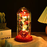 Подарункова Троянда в колбі "Червона Love", фото 2