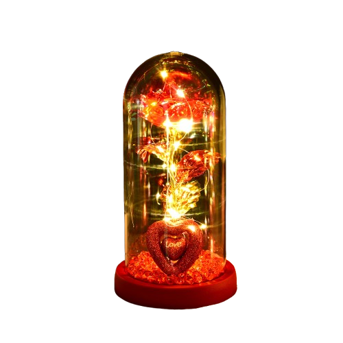 Подарункова Троянда в колбі "Червона Love", фото 1