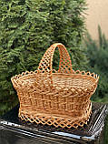 Корзина прямокутна з лози Арт:0-147, фото 5