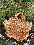 Корзина прямокутна з лози Арт:0-147, фото 3
