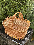 Корзина прямокутна з лози Арт:0-147, фото 4