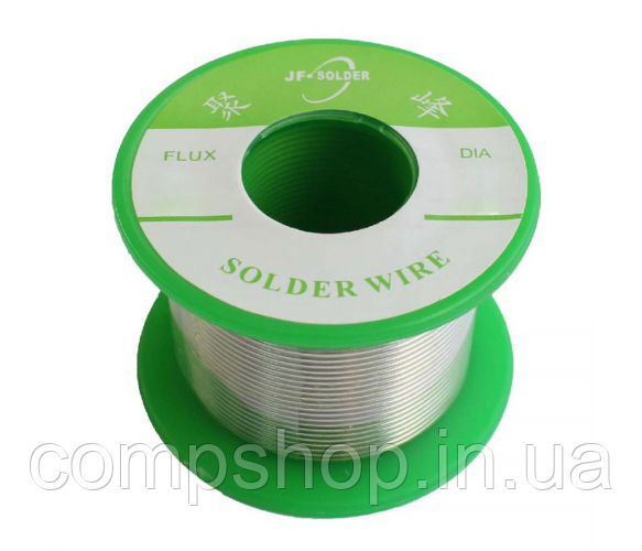 Припій Jufeng ПОС-60 (Sn60/Pb40),  діам.-1,0мм, 250гр.котушка (код 139100), фото 1