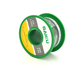 Припій BAKKU Дротовий Solder wire BK10003 Дротовий, олова-Sn 97%,  срібла-Ag 0,3%, міді-Cu 0,7%, флюсу 2%, 0,3