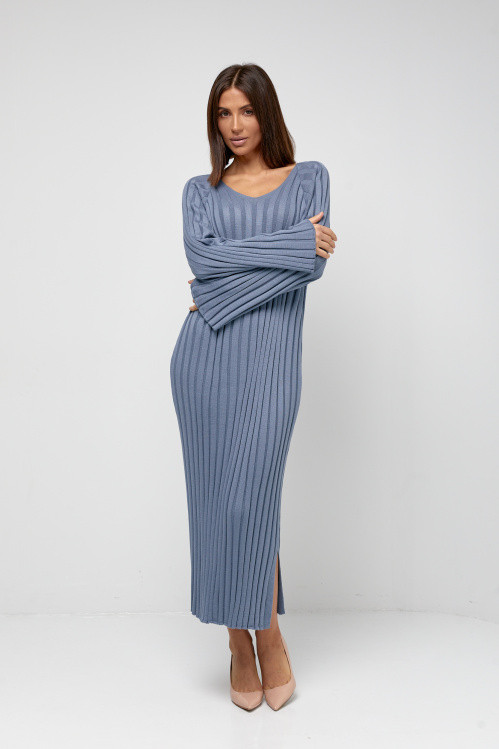 В'язане плаття 250 сталь 44-50, фото 1