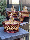 Корзина святкова з лози. Арт:0-184, фото 9