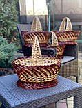 Корзина святкова з лози. Арт:0-184, фото 8