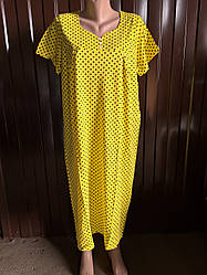 Нічна сорочка з рукавом (горох)