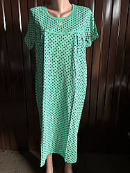 Нічна сорочка з рукавом (горох)