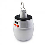 Кемпінгова акумуляторна лампа з гачком і АКБ Low Voltage Bulb заряд від USB, фото 7