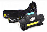 Ліхтарик налобний High Power HeadLamp 1898 Sensor, фото 3