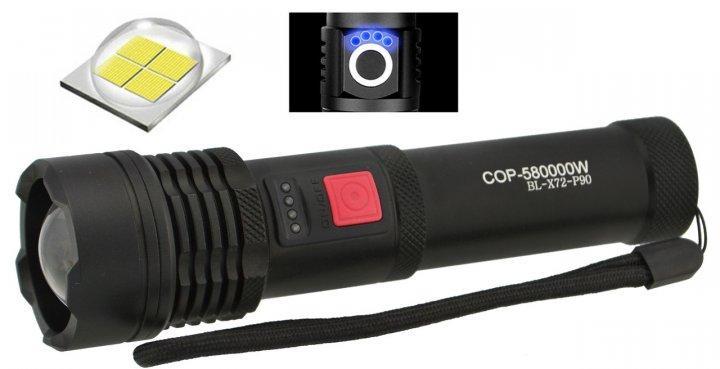 Ліхтар тактичний ручний BL-X72-P90, фото 1