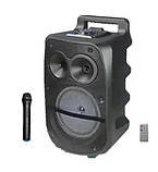 Акустична система з дротовим мікрофоном ZQS1777/1778 (8x1+2) (20W+5W) Пультом і акумулятором 2400mAh, фото 2