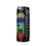 Переносна акустична система SURFACE ZQS6210W (6,5"x2) (15Wx2) (Дротовий мікрофон) (4500mAh) (Пульт), фото 4