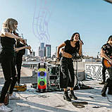 Переносна акустична система SURFACE ZQS6210W (6,5"x2) (15Wx2) (Дротовий мікрофон) (4500mAh) (Пульт), фото 5