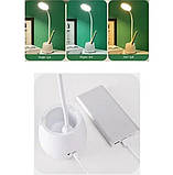 Лампа настільна DIGAD 1933 Акумуляторна світлодіодна лампа на стіл Гнучка настільна лампа, фото 2