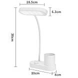 Лампа настільна DIGAD 1951 Акумуляторна світлодіодна лампа на стіл Гнучка настільна лампа, фото 3