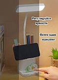Лампа настільна DIGAD 1958 Акумуляторна світлодіодна лампа на стіл Гнучка настільна лампа, фото 2