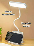 Лампа настільна DIGAD 1958 Акумуляторна світлодіодна лампа на стіл Гнучка настільна лампа, фото 7
