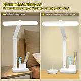 Лампа настільна DIGAD 1975 Акумуляторна світлодіодна лампа на стіл Гнучка настільна лампа, фото 7