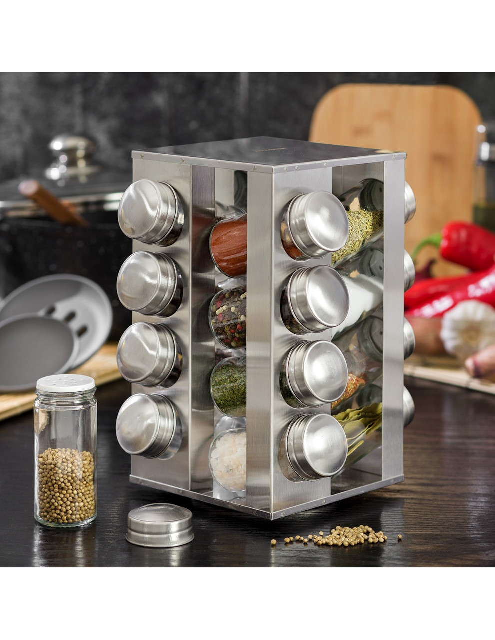 Набір для спецій Spice Carousel, Спецівниця, Ємності для спецій 16 предметів LK2303-89, фото 1