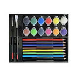 Набір для творчості в алюмінієвій валізі 84 предмета Художній набір для дітей, фото 3