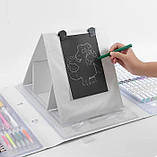 Набір для творчості з мольбертом 98 предметів Художній набір для дітей, фото 3