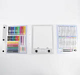Набір для творчості з мольбертом 98 предметів Художній набір для дітей, фото 4