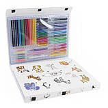 Набір для творчості з мольбертом 98 предметів Художній набір для дітей, фото 5