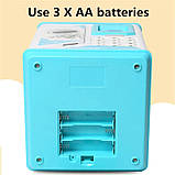 Електронна скарбничка сейф для паперових грошей і монет Robot Bodyguard, фото 4