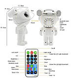 Лазерний нічник-проєктор зоряного неба з bluetooth колонкою Космонавт, фото 9