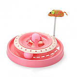 Іграшка для котиків Cat Scratch Pan з двома м'ячиками і мишкою, фото 5