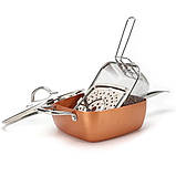 Сковорода фритюрниця універсальна квадратна Zepline Lakyrain MC-6211, фото 3