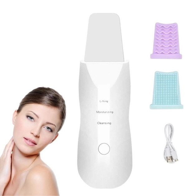 Скрабер для ультразвукового чищення обличчя в домашніх умовах, фото 1