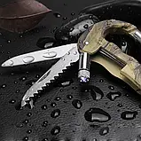 Карабін мультитул мультитул Камуфляж, фото 5