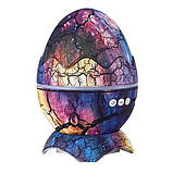 Нічник проєктор галактики зоряного неба Яйце динозавра з Bluetooth колонкою, мелодіями для сну та пультом, фото 4